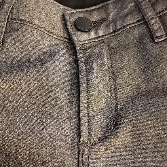 🦋 Faux LEATHER pants skinny Jeans METALLIC black ARTICLES OF SOCIETY SZ 25 NWOT - Picture 5 of 8